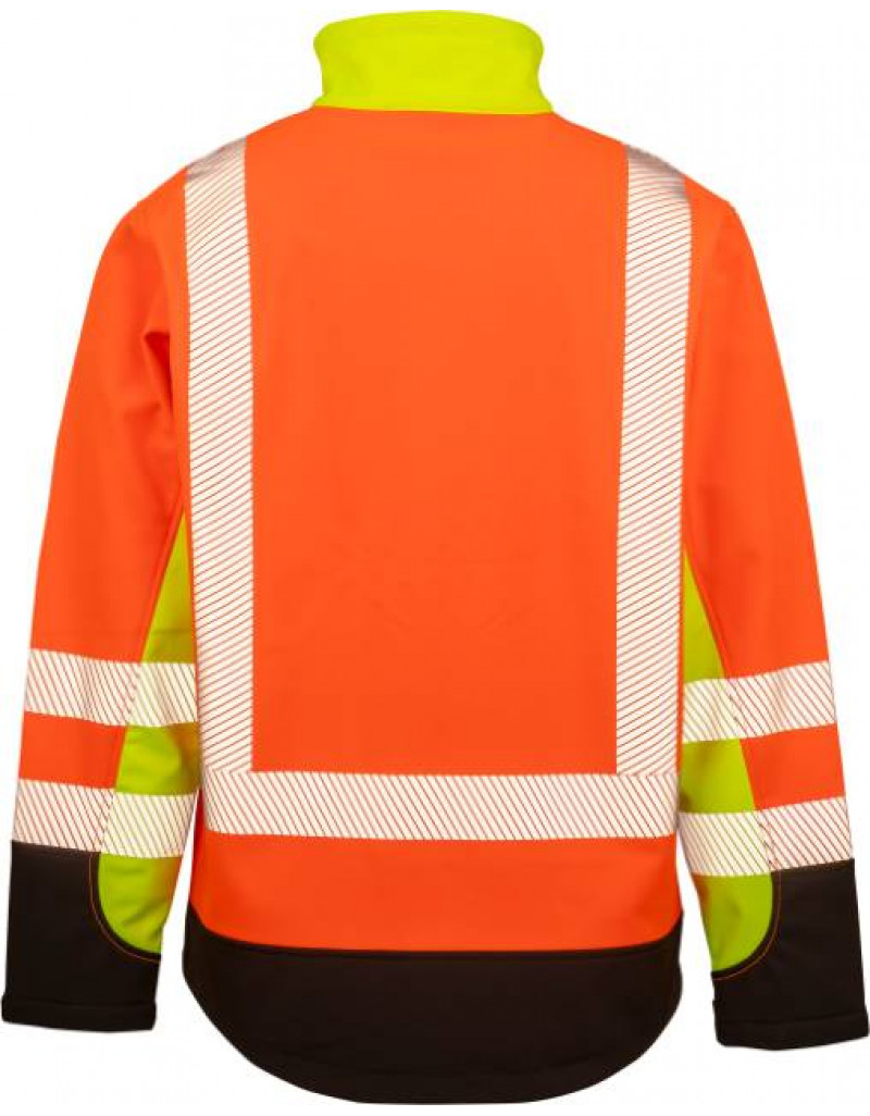 Jachetă de siguranță subțire cu 3 straturi și elemente reflectorizante